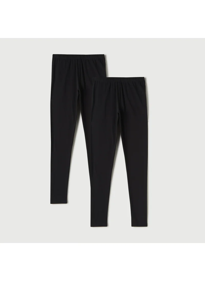 سبلاش فيڤ Set of 2 - Full Length Leggings with Elasticised Waistband