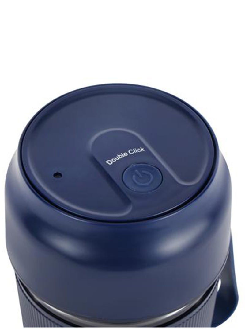 Olsenmark Rechargeable Blender - OMSB2439/ 300ml Portable Mini Juicer, 60W Motor, USB Rechargeable Smoothie & Shake Maker, Bottle Fruit Mixer with Safety Lock, Hanging Loop Design/ Ideal for Home, Office, Travel & Outdoor Use 300 ml 60 W OMSB2439 Blue/Clear - Image 5