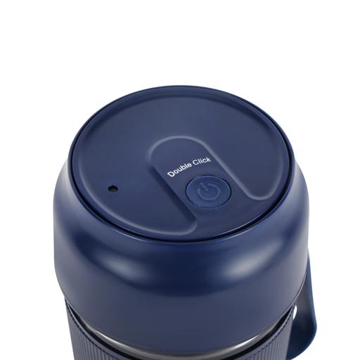 Olsenmark Rechargeable Blender - OMSB2439/ 300ml Portable Mini Juicer, 60W Motor, USB Rechargeable Smoothie & Shake Maker, Bottle Fruit Mixer with Safety Lock, Hanging Loop Design/ Ideal for Home, Office, Travel & Outdoor Use 300 ml 60 W OMSB2439 Blue/Clear - Image 5