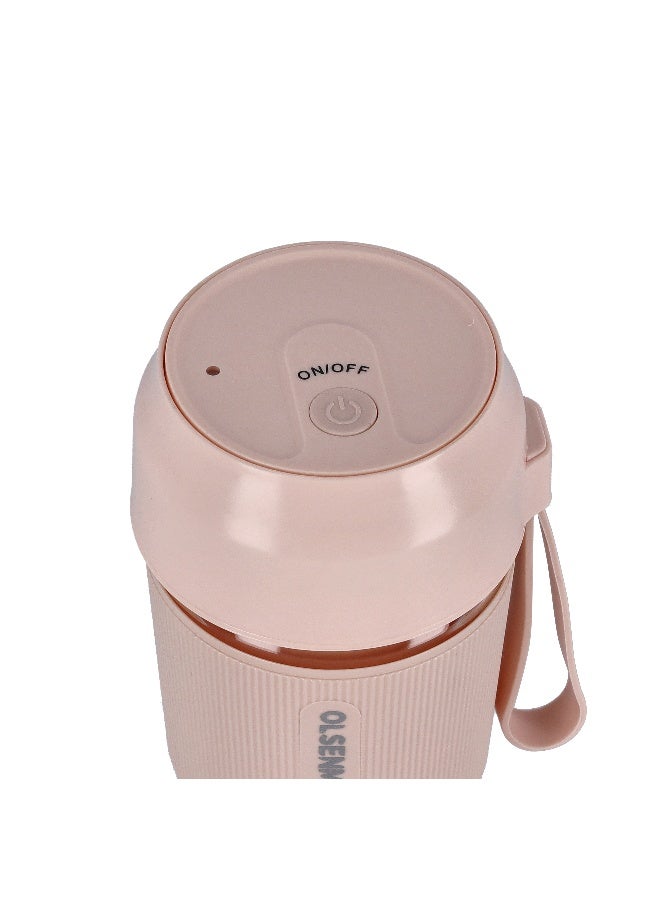 أولسنمارك خلاط محمول قابل للشحن عن طريق منفذ USB 300 ml 60 W OMSB2439 الوردي/الشفاف - Image 3
