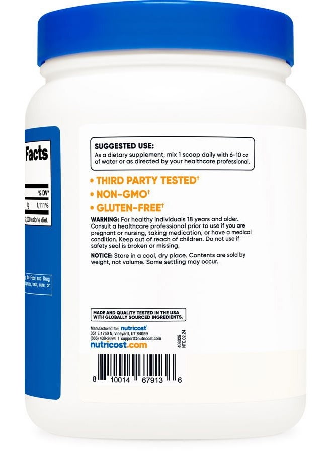 Nutricost مسحوق حمض الأسكوربيك (فيتامين C) 2 رطل - خالي من الغلوتين، غير معدل وراثيًا - Image 4