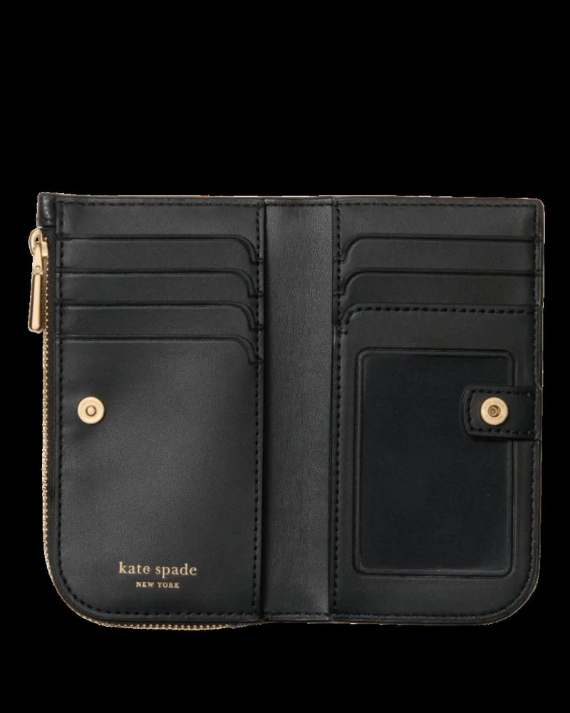 Kate Spade Devin Pebbled Leather Small Slim Bifold Wallet