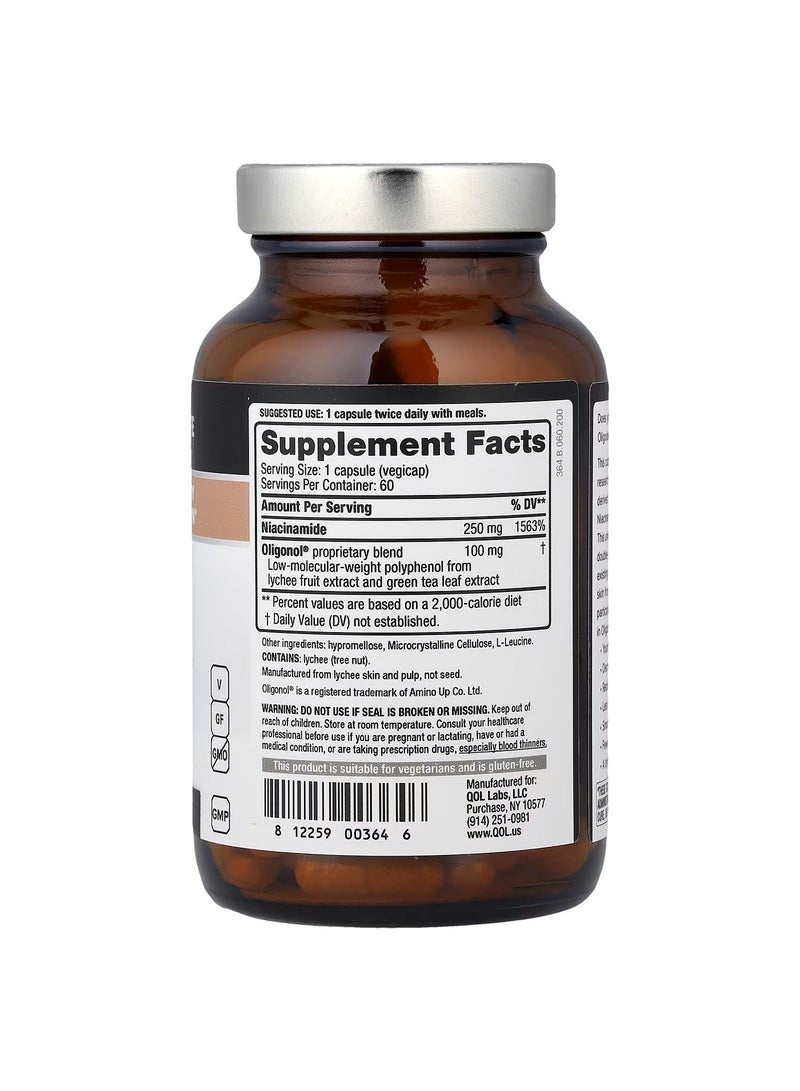 Quality of Life, Oligoderm™ with Oligonol™ and Niacinamide, 60 VegiCaps - Image 3