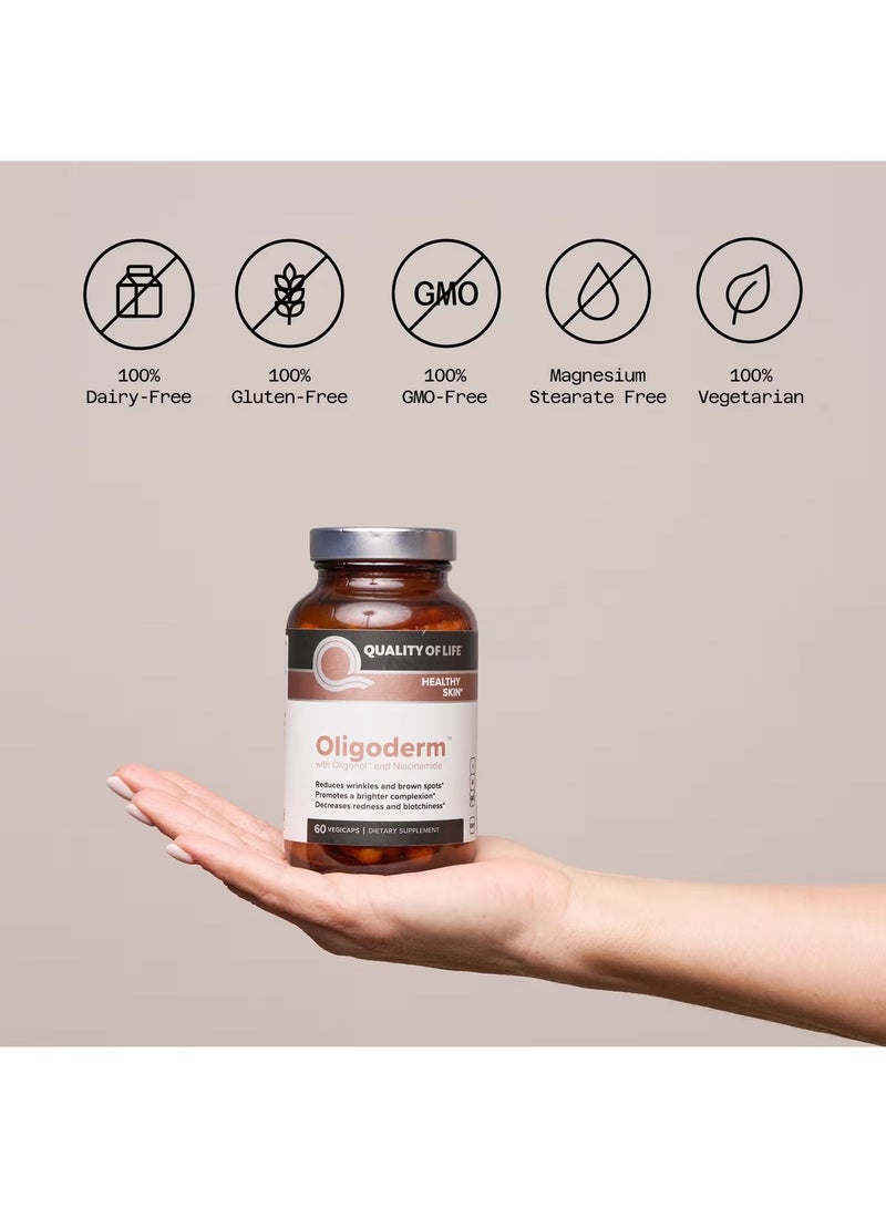 Quality of Life, Oligoderm™ with Oligonol™ and Niacinamide, 60 VegiCaps - Image 5