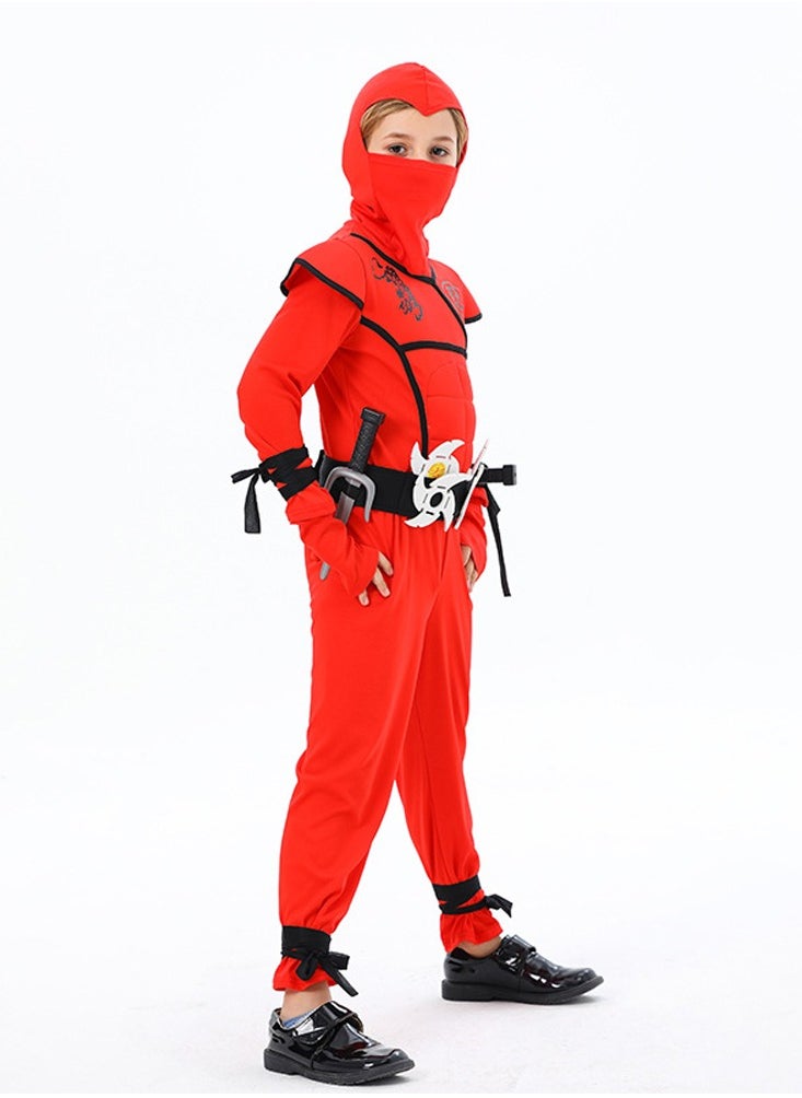 Al Aoyama Creations Ninja Costume for Kids, Deluxe Ninja Costume for Boys Dress Up  - Image 2