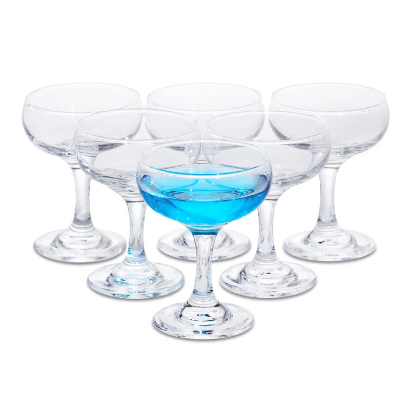 Valeways Shot Glasses 4oz Cocktail Glasses Set of 6True Coupe GlassesMartini GlassesMargarita GlassesDaiquiri Glasses