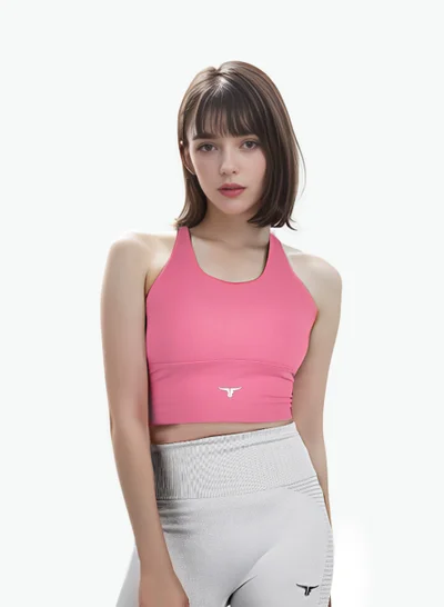 THUGFIT THUQFIT AeroFit High-intensity Long Line Sports Bra - Rose Red