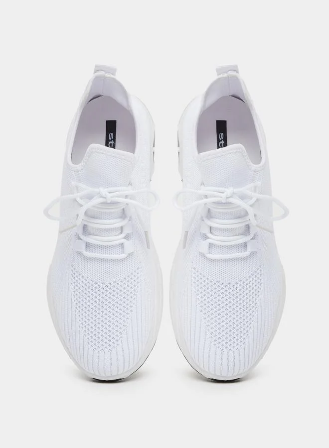 Styli Styli Air Sole Elasticated Lace Up Sneakers