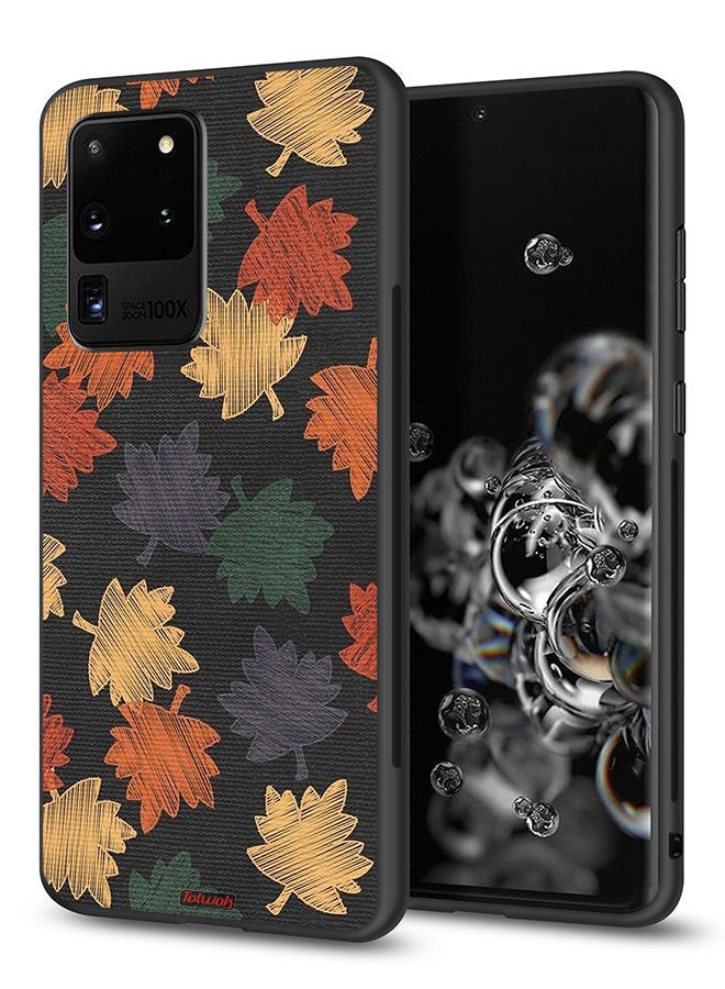 Tolwak Samsung Galaxy S20 Ultra 4G Protective Case Cover Autumn Leaves Art - Image 1