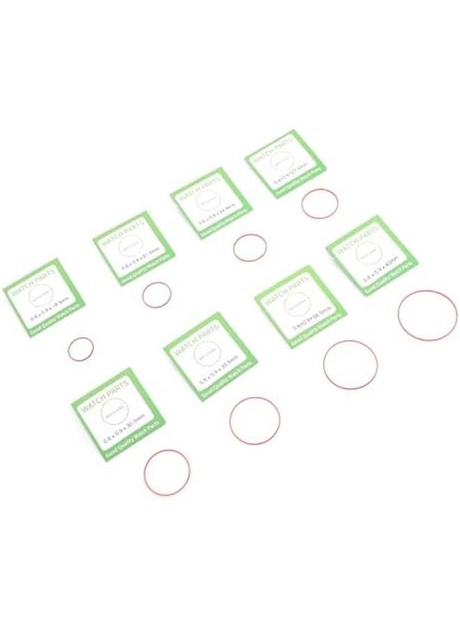 Red Watch Gasket O Ring Water Proof Kit 49pcs Plastic Back Cover Seals Set 16mm to 40mm - Image 5