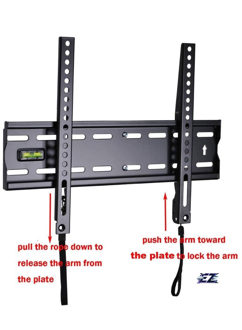 ELTRAZONE Ultra Slim TV Wall Mount for most 27"-47" LCD LED Plasma TV, Some up to 55" Flat Panel Screen Display with VESA 100x100 200x100 200x200 300x200 400x300 400x400 1" Low Profile TV Br - Image 2