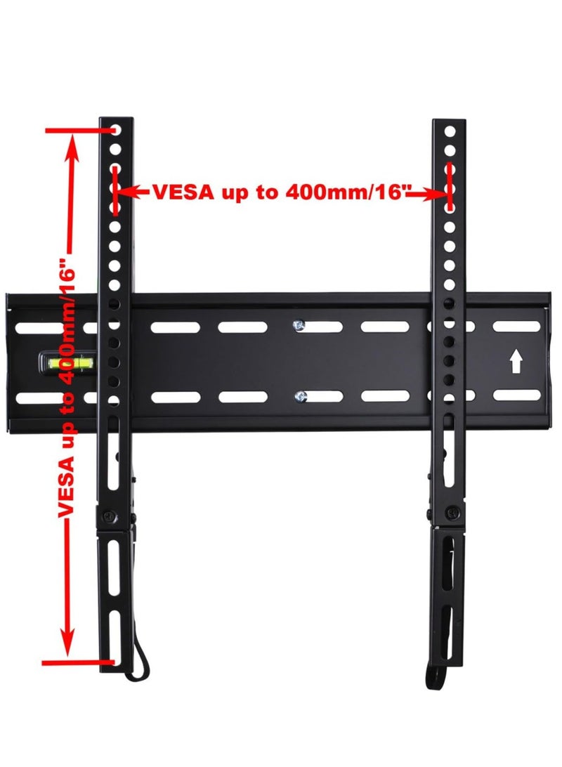 ELTRAZONE Ultra Slim TV Wall Mount for most 27"-47" LCD LED Plasma TV, Some up to 55" Flat Panel Screen Display with VESA 100x100 200x100 200x200 300x200 400x300 400x400 1" Low Profile TV Br - Image 5