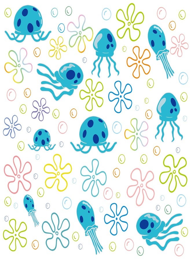Rotumaty 117 PCS Jellyfish Bubbles Wall Stickers Under The Sea Birthday Party Decorations Ocean Wall Decals Summer Party Supplies Wall Decor for Bathroom Nursery Bedroom Home School Car - Image 1