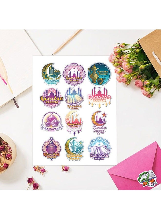 Beyond 4 Sheet Cartoon Sticker Kit, Muslim Theme Waterproof Self Adhesive Wall decal, School Office Home Decoration for Kids Reward or Gift - Image 3