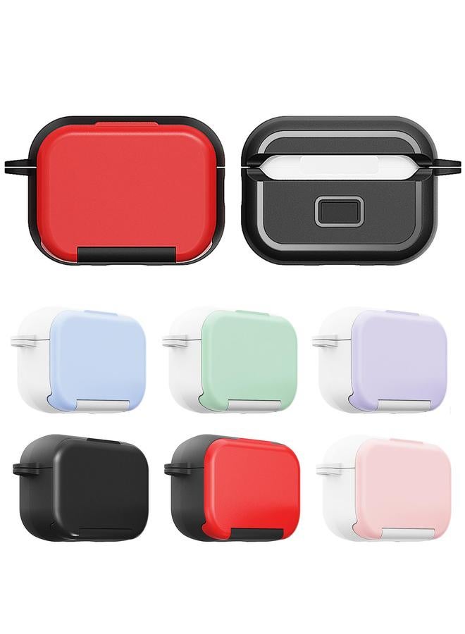 Zaboon Case For AirPods 4 Mirror Stand Silicone Earphones Protective Case - Image 3
