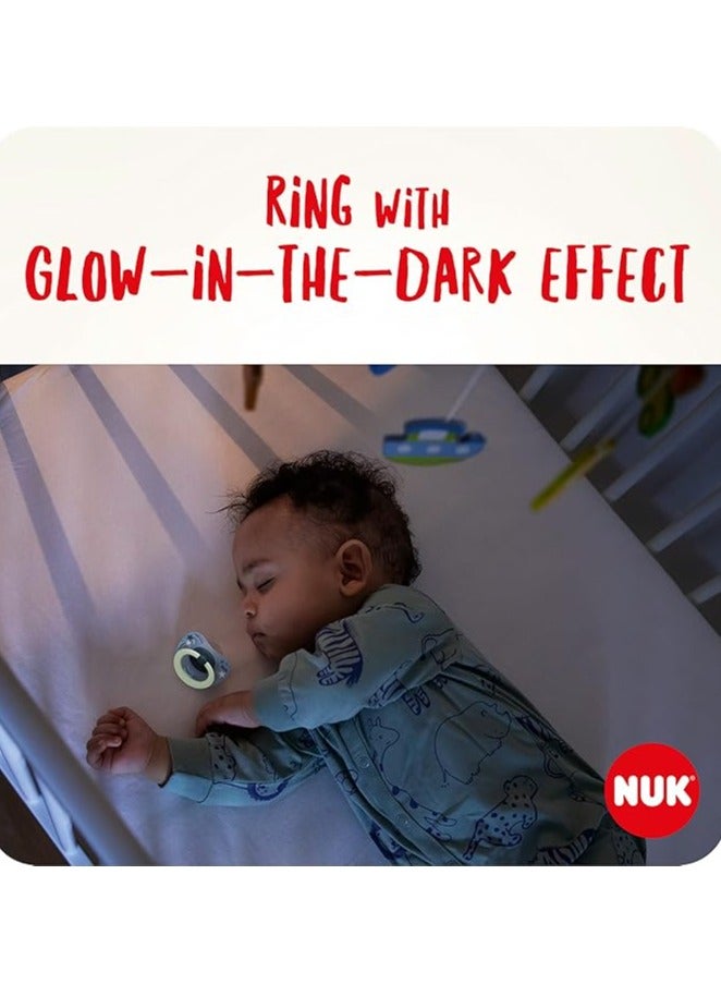 نوك لهّايات  | حزمتين من اللهايات | حلمة قلوب | لهّايات سيليكون خالية من مادة BPA | لهّايات مضادة للتفخم | لعبة تسنين الأطفال （توهج في الظلام） - Image 3