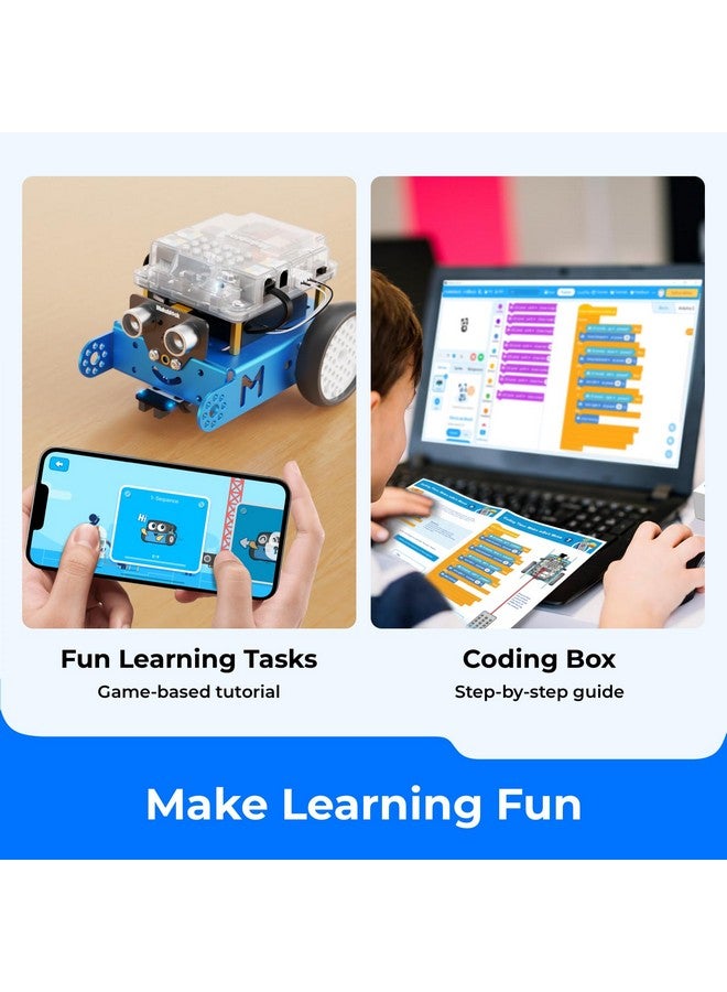 Makeblock mBot Robot Kit with Scratch Coding Box, STEM Projects for Kids Learn to Code with Scratch Arduino, Programmable Robot with 4 Programming Learning Projects, Gifts for Boys Girls Aged 8-12 - Image 3
