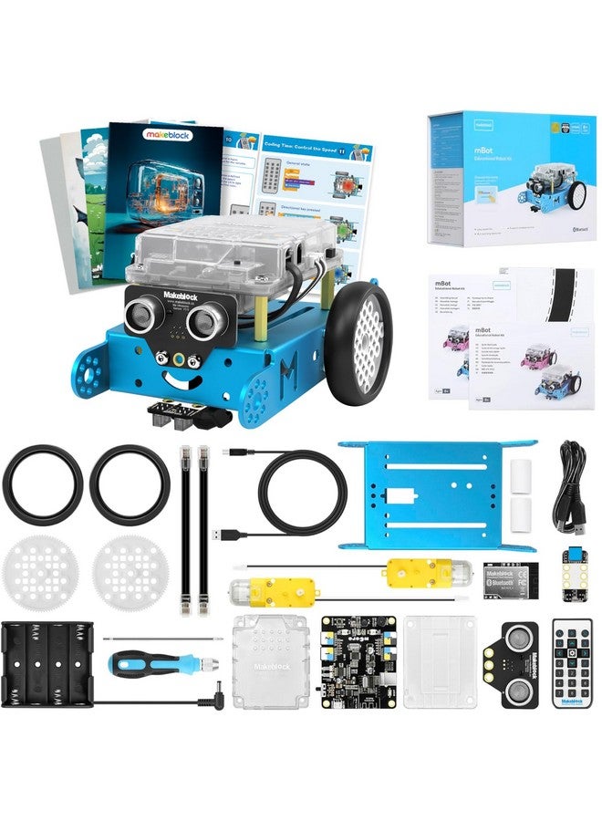 Makeblock mBot Robot Kit with Scratch Coding Box, STEM Projects for Kids Learn to Code with Scratch Arduino, Programmable Robot with 4 Programming Learning Projects, Gifts for Boys Girls Aged 8-12 - Image 1