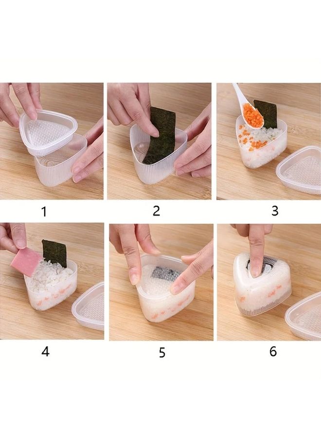 Large Non Stick Transparent Triangle Rice Roll Mold For Lunch Box Sushi - Image 5