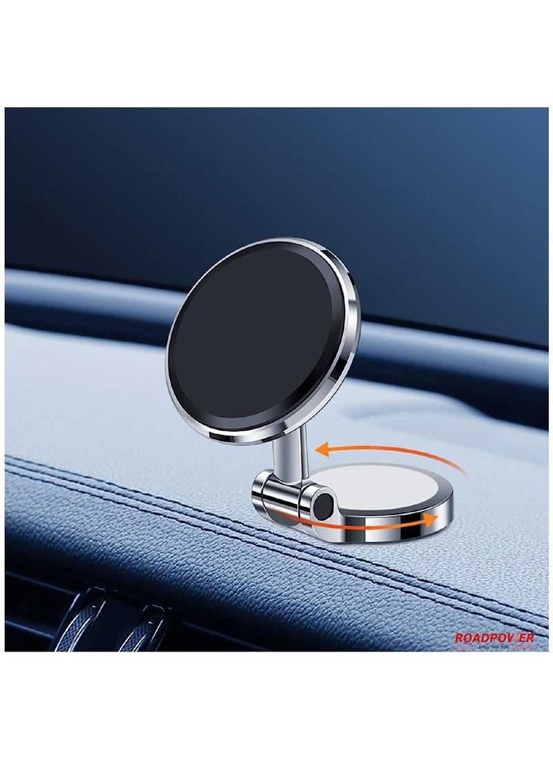 RoadPower - Phone Holder Car Mount Stand 360 Rotation Foldable Magnetic Dashboard Universal - Image 1
