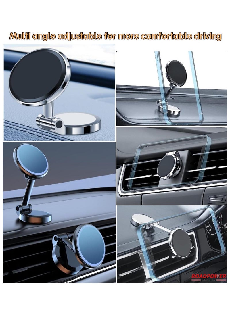 RoadPower - Phone Holder Car Mount Stand 360 Rotation Foldable Magnetic Dashboard Universal - Image 1