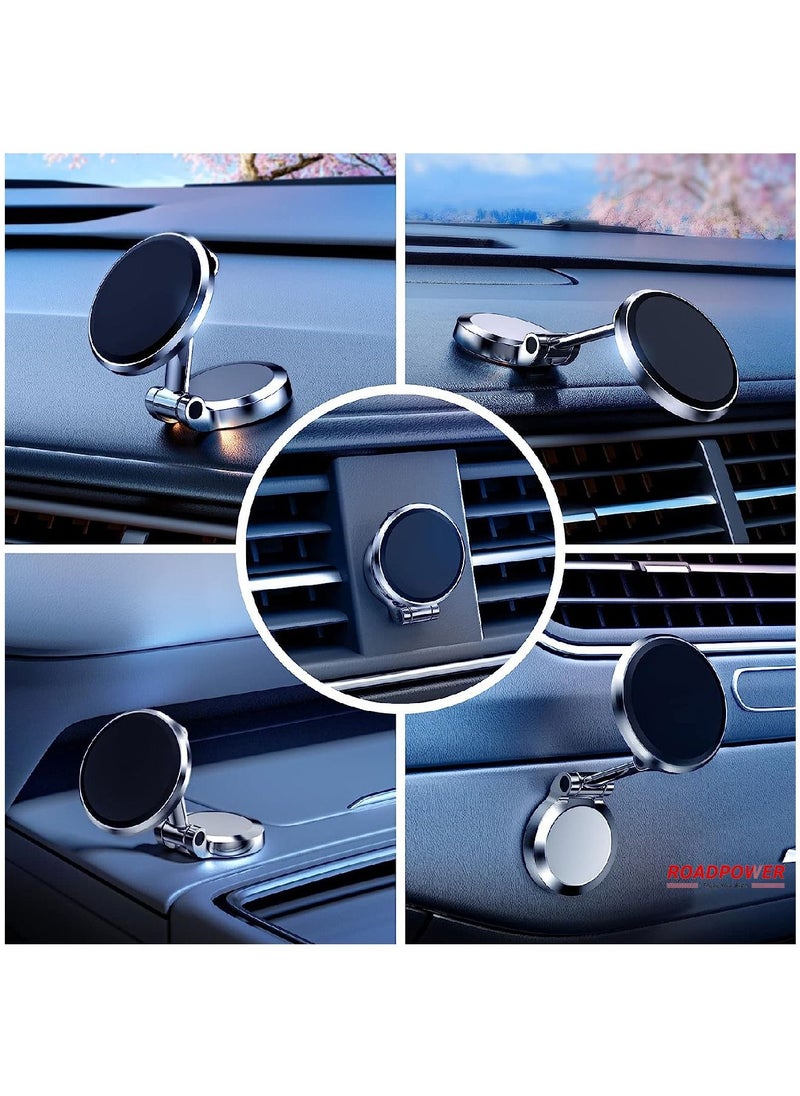 RoadPower - Phone Holder Car Mount Stand 360 Rotation Foldable Magnetic Dashboard Universal - Image 1