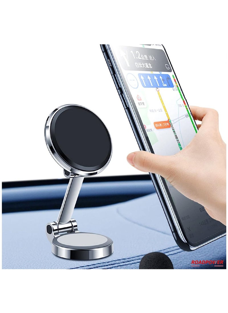 RoadPower - Phone Holder Car Mount Stand 360 Rotation Foldable Magnetic Dashboard Universal - Image 1
