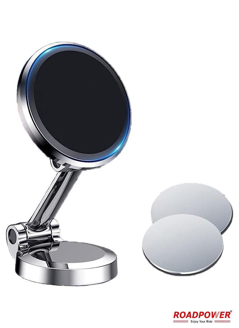 RoadPower - Phone Holder Car Mount Stand 360 Rotation Foldable Magnetic Dashboard Universal - Image 1