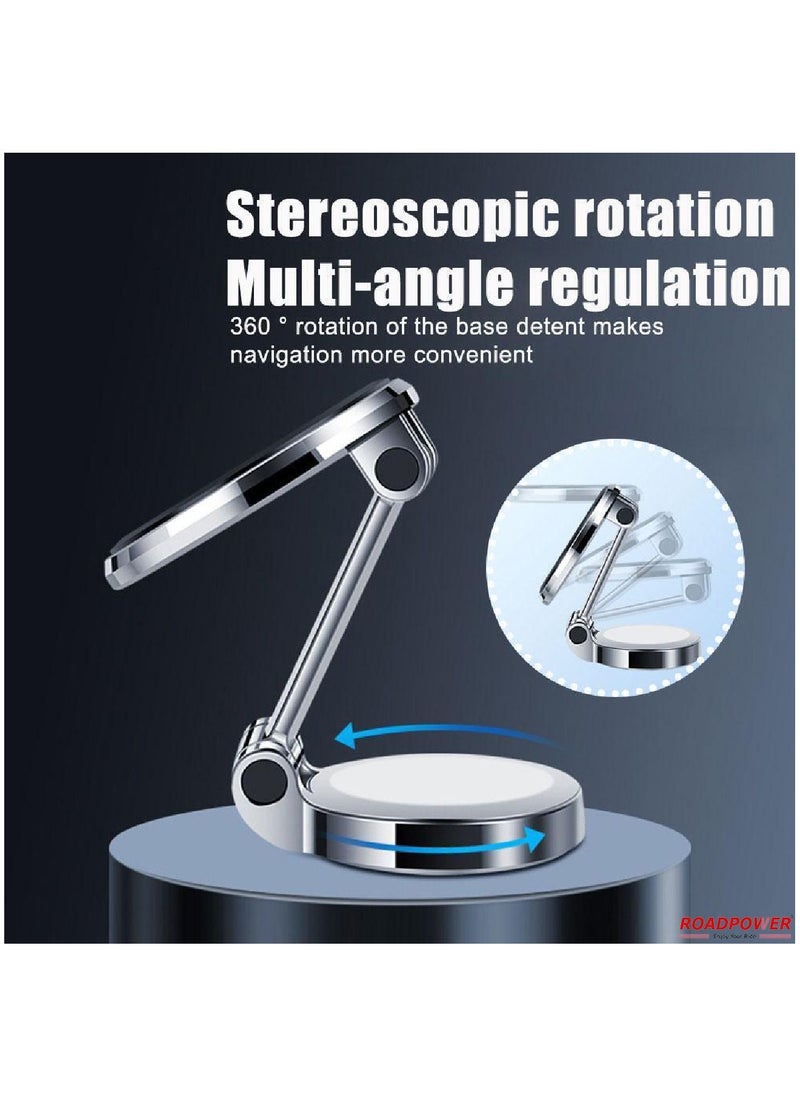 RoadPower - Phone Holder Car Mount Stand 360 Rotation Foldable Magnetic Dashboard Universal - Image 1