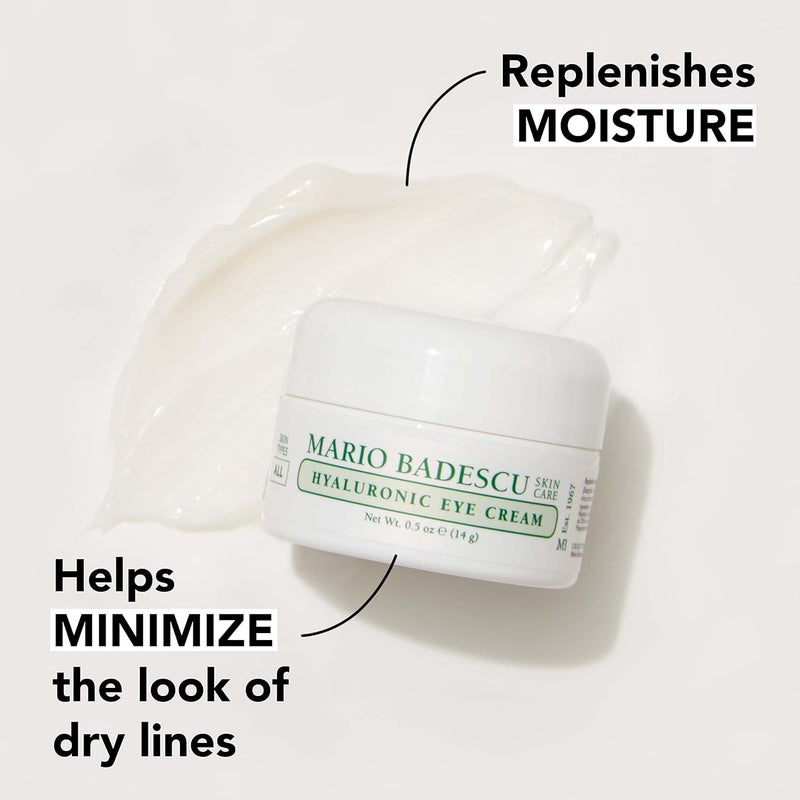 MARIO BADESCU كريم العين الهيالورونيك من ماريو بادسكو، 0.5 أونصة مع كريم الليل من ماريو بادسكو بالطحالب للبشرة المختلطة والدهنية والحساسة | مرطب خالي من الزيوت - Image 2
