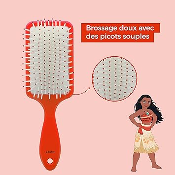 Disney princesses Vaiana 3D Silicon Hairbrush Princess All hair types - Image 5