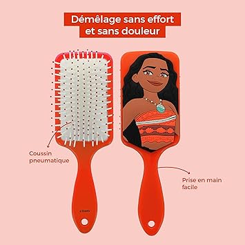 Disney princesses Vaiana 3D Silicon Hairbrush Princess All hair types - Image 4