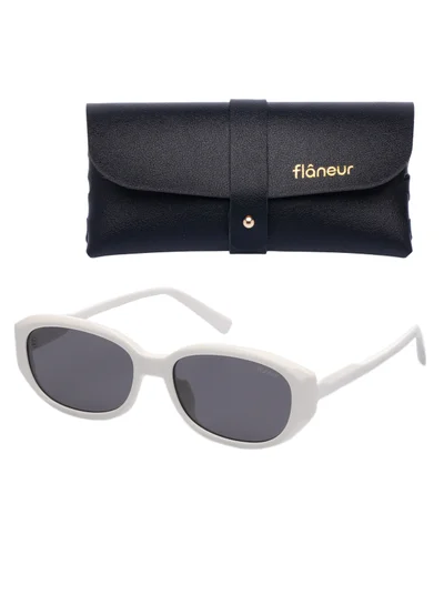 flâneur Retro Vintage 70s Sunglasses For Women and Men White
