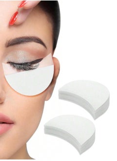 TRENZ Eyeshadow Shields for Eye Makeup,Eyeshadow Pads Professional Stencils Lint Free Under Eye pads Under Patches Guards Prevent Makeup Residue - 50 pcs  - Image 1