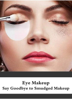 TRENZ Eyeshadow Shields for Eye Makeup,Eyeshadow Pads Professional Stencils Lint Free Under Eye pads Under Patches Guards Prevent Makeup Residue - 50 pcs  - Image 3