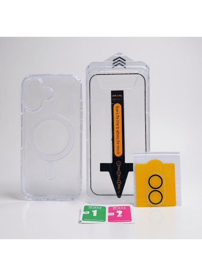 iPhone 17 clear transparent case 3 in 1 With MagSafe - Image 1