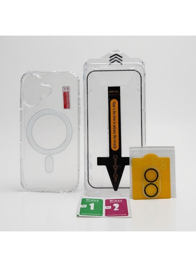 iPhone 17 clear transparent case 3 in 1 With MagSafe - Image 4