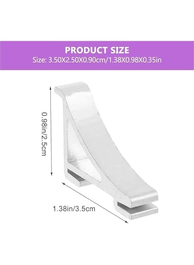 Stainless Steel Refrigerator Shelf Clips: Set of 8 Freezer Cooler Support Commercial Metal Parts  Accessories - Image 5