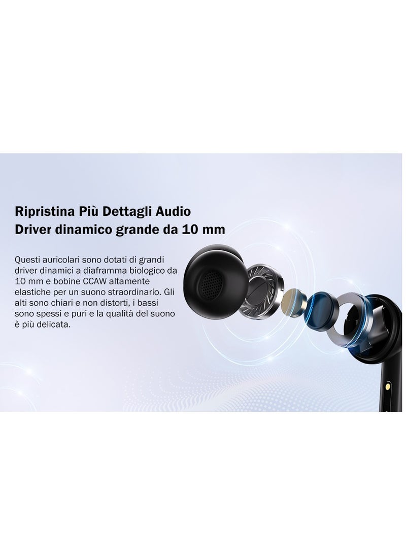 QCY T13 True Wireless Earbuds Bluetooth 5.1 Headphones Touch Control With Charging Case IPX5 Waterproof Stereo Earphones In-Ear Built-In Mic Headset 40H Playtime Black - Image 3