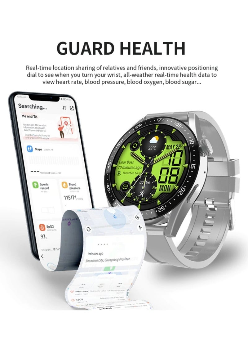 BSNL - HW28 Multifunctional NFC Smart Watch With Qi Wireless Charging - Green - Image 1