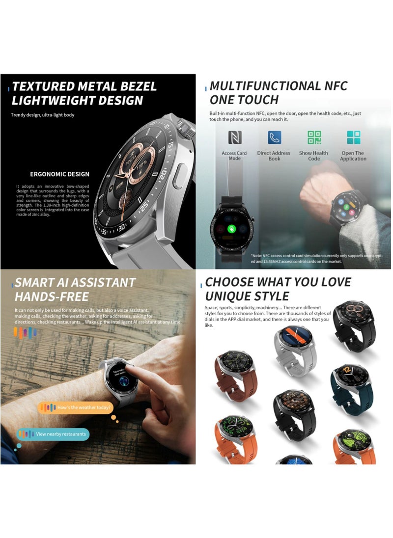 BSNL - HW28 Multifunctional NFC Smart Watch With Qi Wireless Charging - Green - Image 1