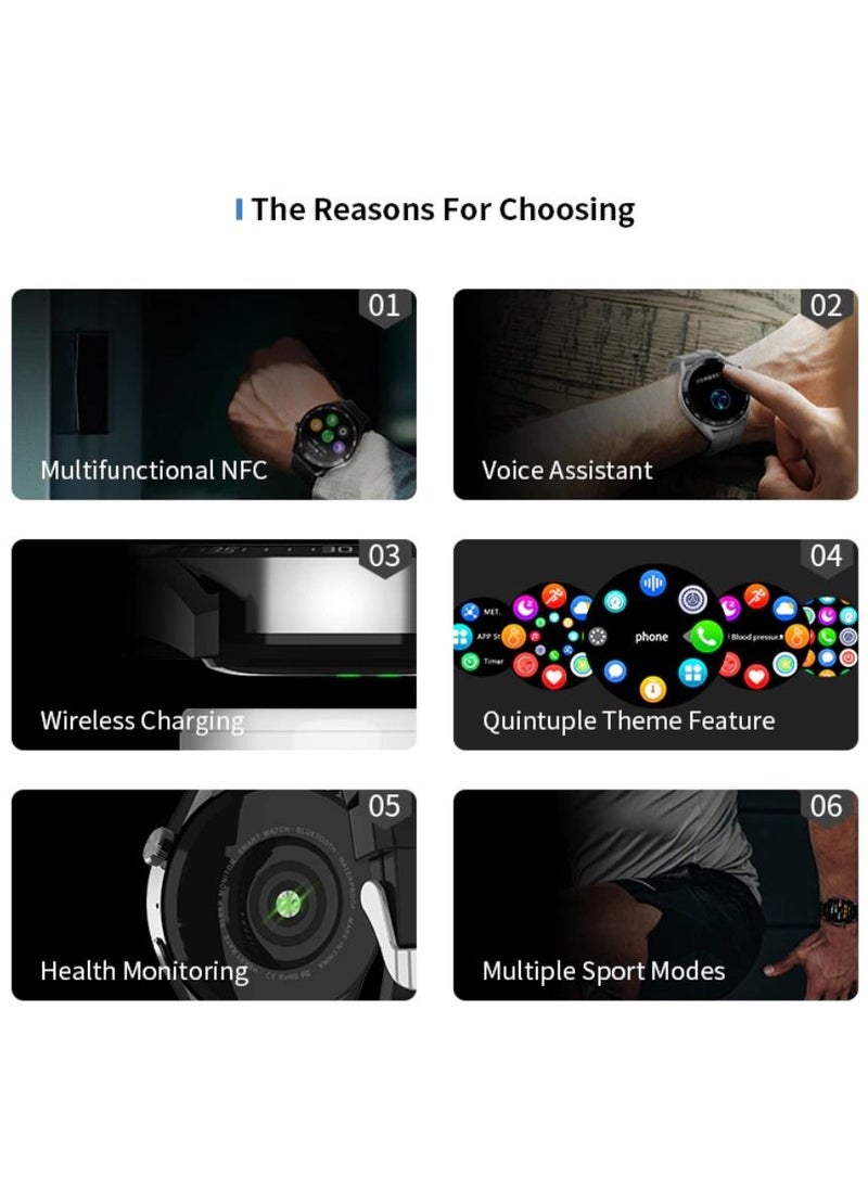 BSNL - HW28 Multifunctional NFC Smart Watch With Qi Wireless Charging - Green - Image 1