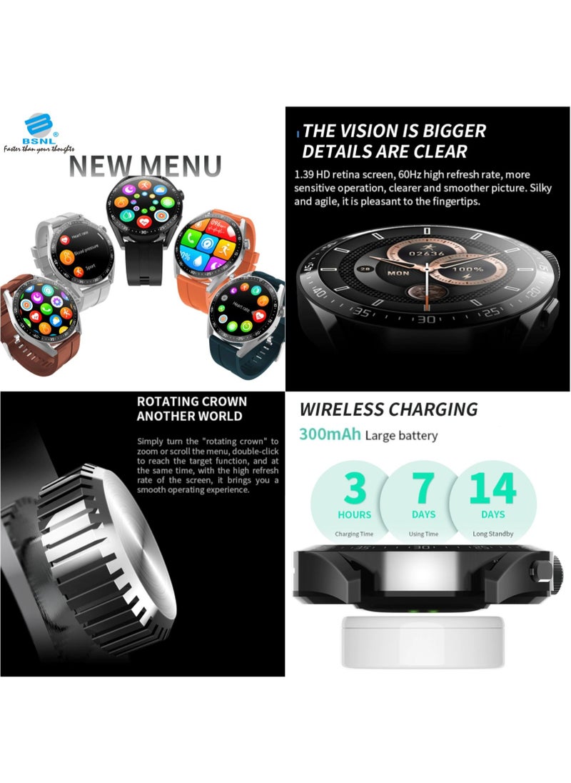 BSNL - HW28 Multifunctional NFC Smart Watch With Qi Wireless Charging - Green - Image 1