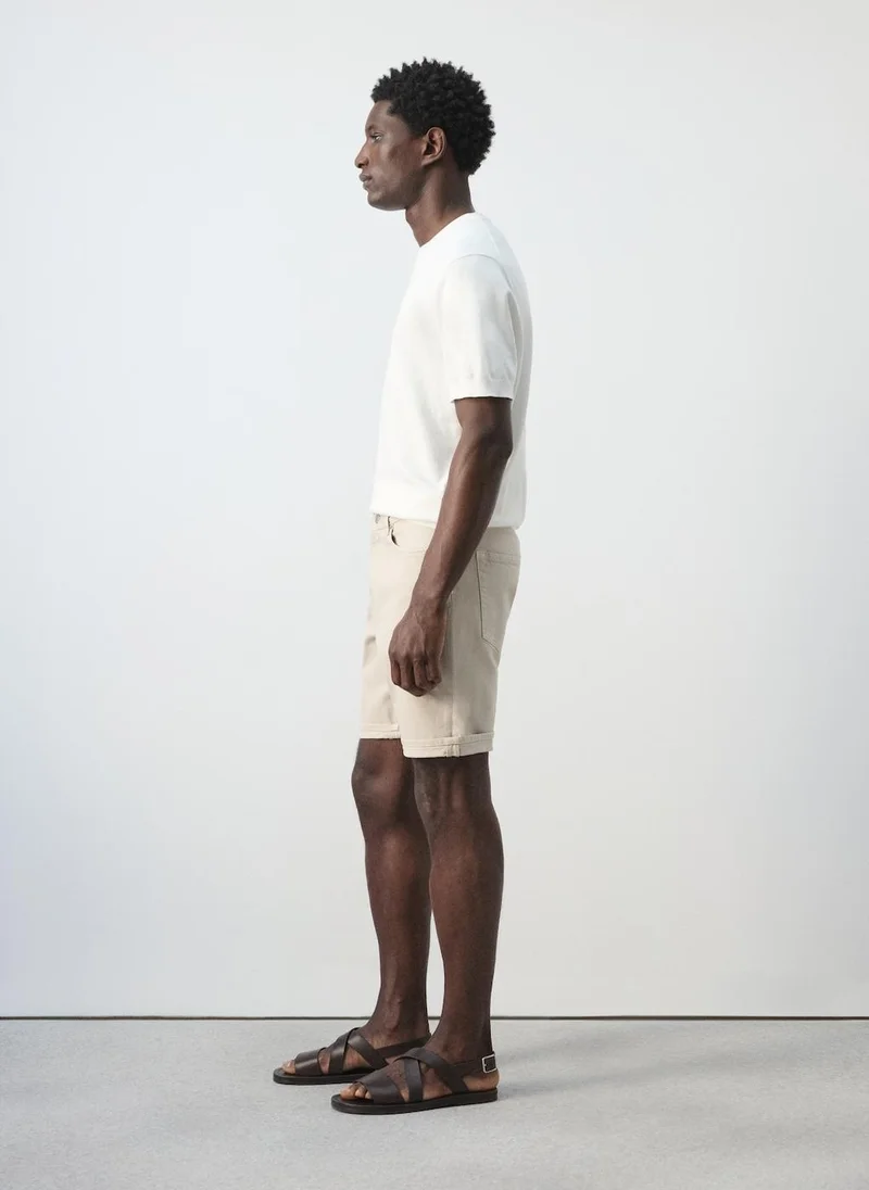 Mango Man  Slim-fit denim bermuda shorts for Men | Best Price UAE