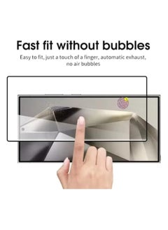 Generic One Minute Screen Protector for Samsung Galaxy S25 Ultra Tempered Glass Screen Protector Full Glue Edge to Edge 9H Hardness Anti Fingerprint Scratch Resistance Glass Fingerpint work  - Image 5