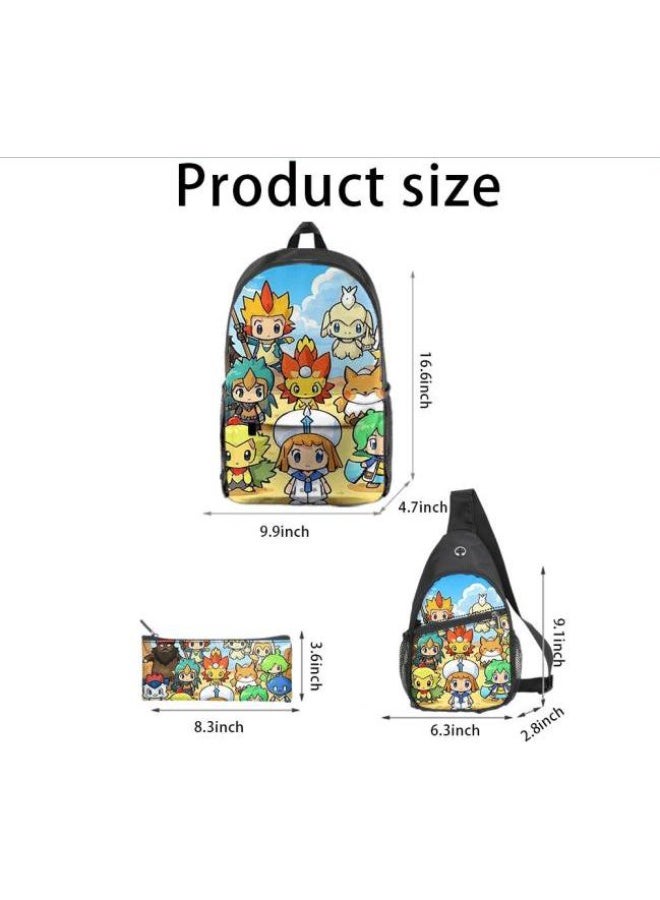 Universal cartoon new three-piece schoolbag - 924 - Image 3