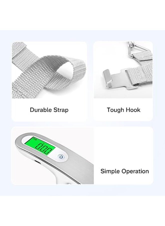 Digital Luggage Scale with Strap & Type-C Port - Rechargeable, Portable weight scale , High-Precision, and Ideal for Backpacks, Suitcases, and Carry-Ons - Up to 110lb/50kg Capacity - Image 4