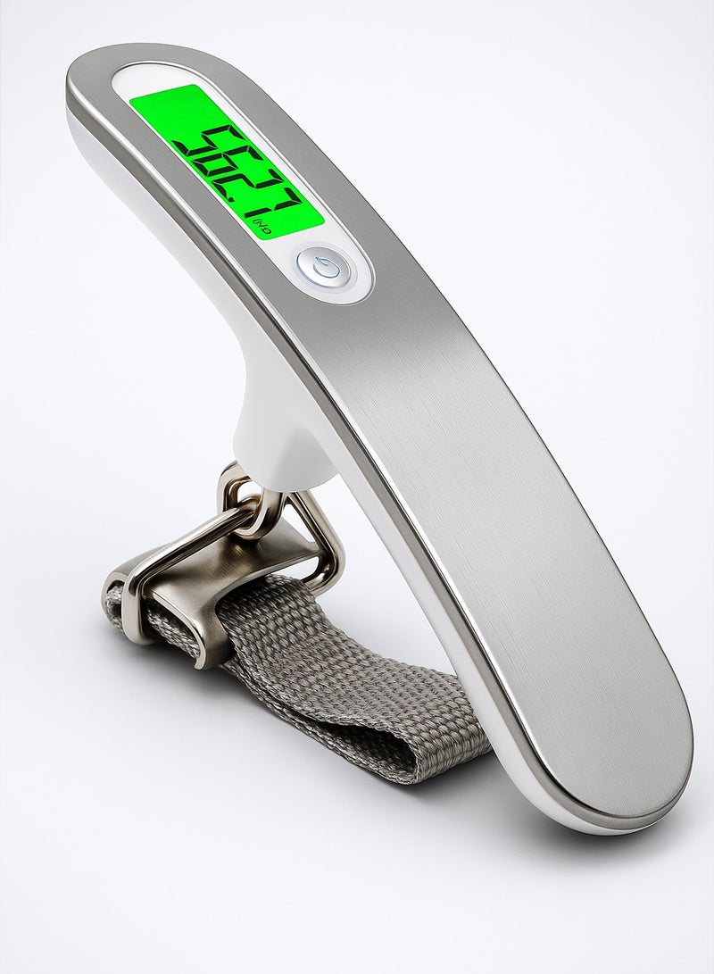 Digital Luggage Scale with Strap & Type-C Port - Rechargeable, Portable weight scale , High-Precision, and Ideal for Backpacks, Suitcases, and Carry-Ons - Up to 110lb/50kg Capacity - Image 1
