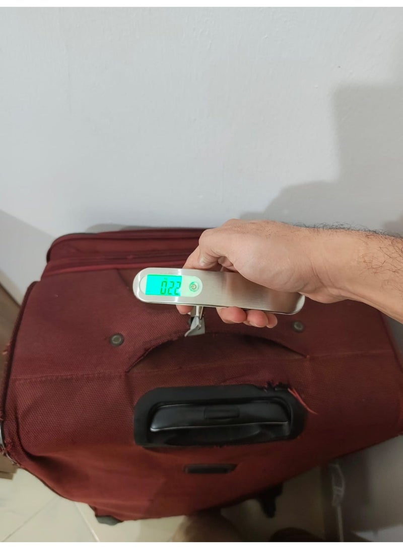 Digital Luggage Scale with Strap Portable weight scale , High-Precision, and Ideal for Backpacks, Suitcases, and Carry-Ons - Up to 110lb/50kg Capacity - Image 3