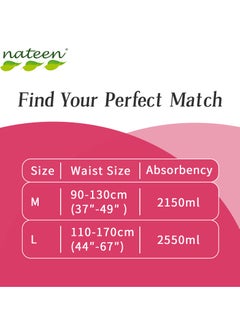nateen Flexi Plus Adult Diapers Pants,Incontinence Pull Up,Large,Waist Size 110-170cm,40 Count Adult Pull Ups,Superior Comfort,Excellent Combination of Protection  - Image 5